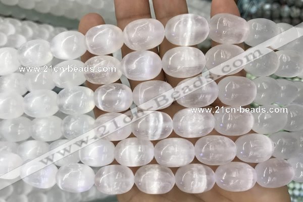 CCA372 15.5 inches 13*18mm rice white calcite gemstone beads