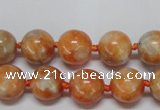 CCA452 15.5 inches 8mm round orange calcite gemstone beads