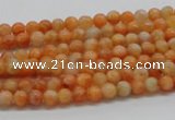 CCA50 15.5 inches 4mm round orange calcite gemstone beads wholesale