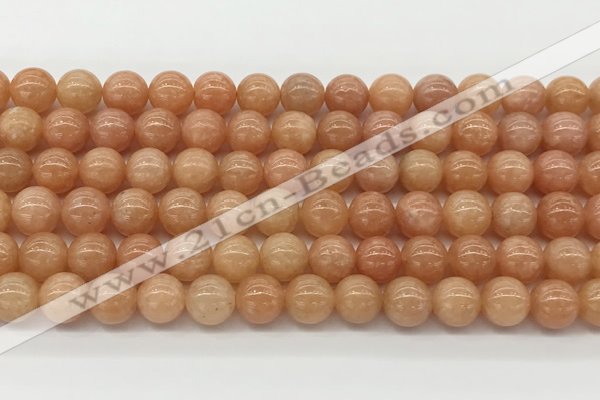 CCA515 15.5 inches 8mm round peach calcite gemstone beads