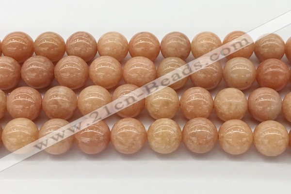 CCA517 15.5 inches 12mm round peach calcite gemstone beads