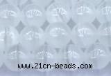 CCA540 15 inches 6mm round white calcite beads