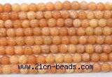 CCA570 15 inches 6mm round peach calcite gemstone beads