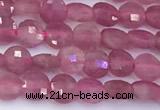 CCB1174 15 inches 4mm faceted coin tourmaline beads