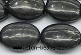 CCB1202 15 inches 13*18mm oval shungite gemstone beads
