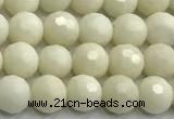 CCB1210 15 inches 6mm faceted round ivory jasper beads