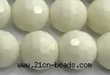 CCB1213 15 inches 12mm faceted round ivory jasper beads