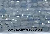 CCB1351 15 inches 2.5mm faceted coin aquamarine beads