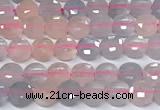 CCB1370 15 inches 4mm faceted coin morganite beads