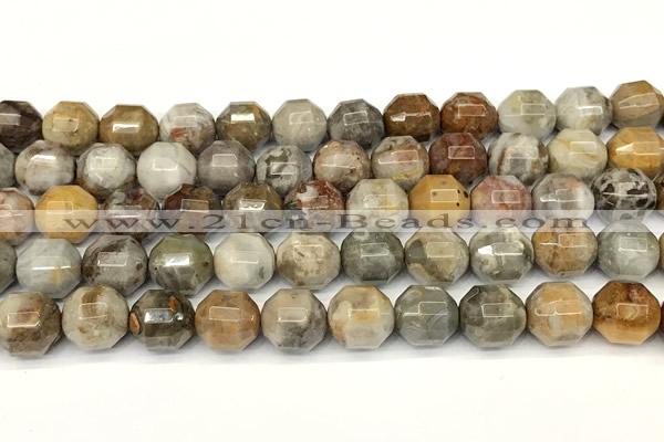 CCB1423 15 inches 9mm - 10mm faceted agate beads