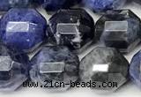 CCB1426 15 inches 9mm - 10mm faceted sodalite beads