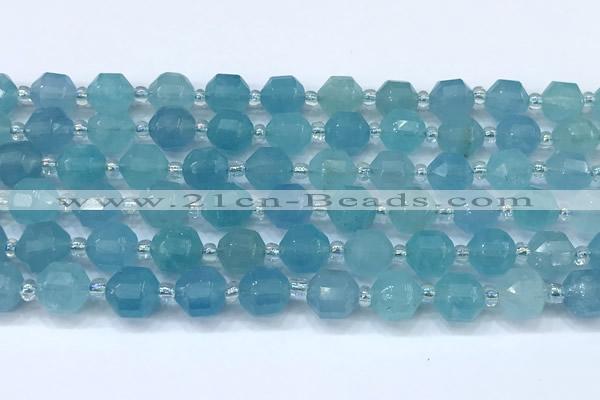 CCB1432 15 inches 7mm - 8mm faceted jade beads