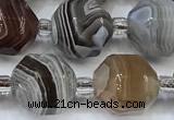 CCB1474 15 inches 9mm - 10mm faceted botswana agate beads