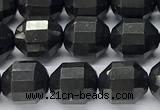 CCB1510 15 inches 7mm - 8mm faceted shungite beads