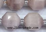 CCB1536 15 inches 11mm - 12mm faceted kunzite gemstone beads