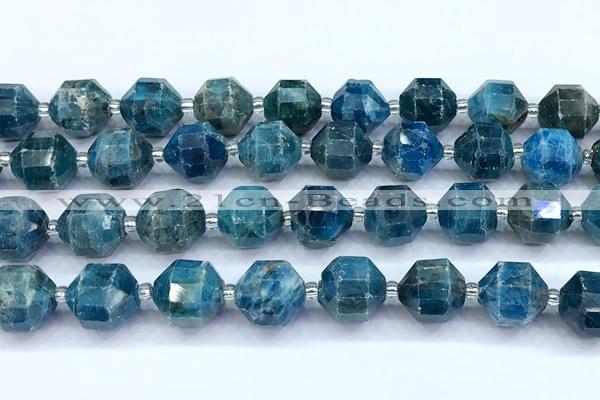 CCB1538 15 inches 11mm - 12mm faceted apatite gemstone beads