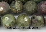 CCB1545 15 inches 10mm faceted round corundum beads