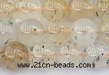 CCB1551 15 inches 8mm round mica quartz beads