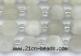 CCB1561 15 inches 5mm - 6mm faceted white moonstone beads