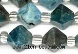 CCB1615 15 inches 10mm faceted apatite gemstone beads