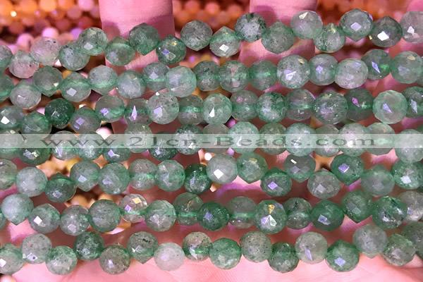 CCB1648 15 inches 6mm faceted teardrop strawberry quartz beads
