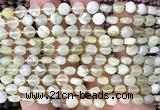 CCB1769 15 inches 6mm faceted coin New jade beads