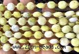 CCB1958 15 inches 8mm faceted coin butter jade beads