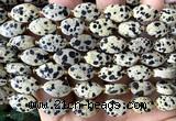 CCB2514 15 inches 9*14mm faceted marquise dalmatian jasper beads