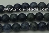 CCB450 15.5 inches 4mm round blue coral beads wholesale