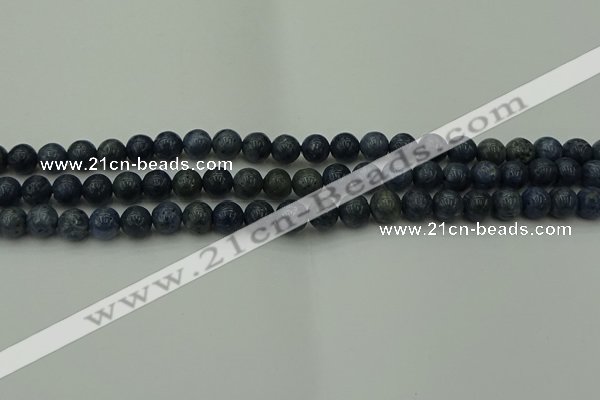 CCB450 15.5 inches 4mm round blue coral beads wholesale