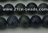 CCB452 15.5 inches 8mm round blue coral beads wholesale