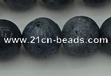 CCB457 15.5 inches 18mm round blue coral beads wholesale