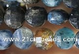 CCB613 15.5 inches 6mm faceted coin natural kyanite gemstone beads