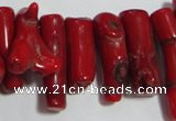 CCB65 16 inches irregular red coral beads Wholesale