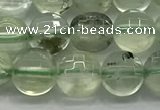 CCB702 15.5 inches 6mm faceted coin prehnite gemstone beads