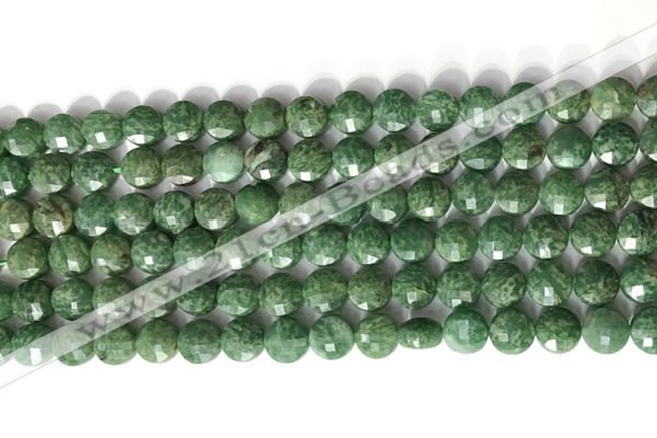 CCB752 15.5 inches 8mm faceted coin gemstone beads