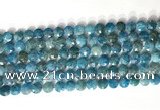 CCB763 15.5 inches 8mm faceted coin apatite beads