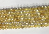 CCB766 15.5 inches 8mm faceted coin citrine beads