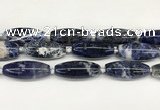 CCB780 15.5 inches 15*38mm - 16*40mm rice sodalite  beads