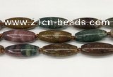 CCB782 15.5 inches 15*38mm - 16*40mm rice ocean agate beads