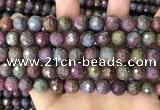 CCB792 15.5 inches 10mm faceted round jasper gemstone beads wholesale