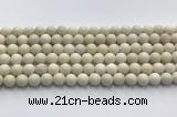 CCB822 15.5 inches 8mm round ivory jasper gemstone beads wholesale