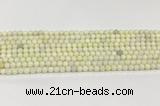 CCB827 15.5 inches 4mm round ivory jasper gemstone beads wholesale