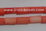 CCB84 15.5 inches 5*10mm column pink coral beads Wholesale