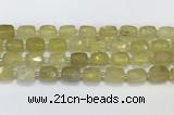 CCB895 11*15mm-12*16mm faceted cuboid quartz beads wholesale