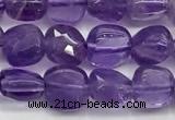 CCB900 15.5 inches 6*6mm faceted square amethyst beads