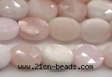 CCB923 15.5 inches 6*8mm faceted oval pink opal beads