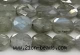 CCB927 15.5 inches 6*8mm faceted oval labradorite beads