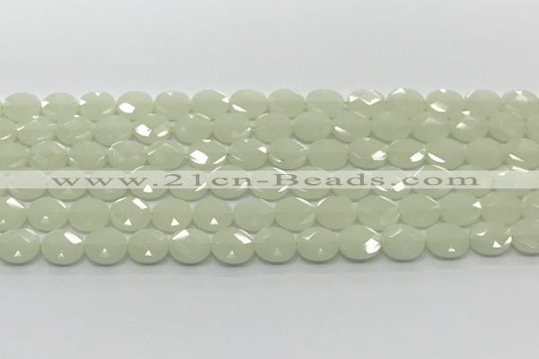 CCB933 15.5 inches 8*10mm faceted oval luminous beads