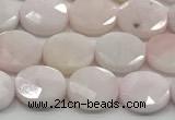 CCB937 15.5 inches 8*10mm faceted oval pink opal beads